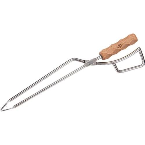 Barbecue Carbon Clip Unique Fireplace Tongs Long Log Grabber Durable Cooking Tong Salad Charcoal Clamp Meat Clip Kitchen Tools