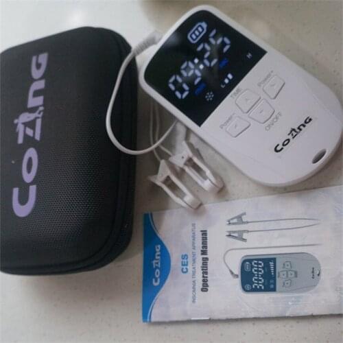 Insomnia Anxiety Treatment Alpha CES New Cranial Electrotherapy Stimulator Sleep Device Low Frequency Pulse Therapy Device