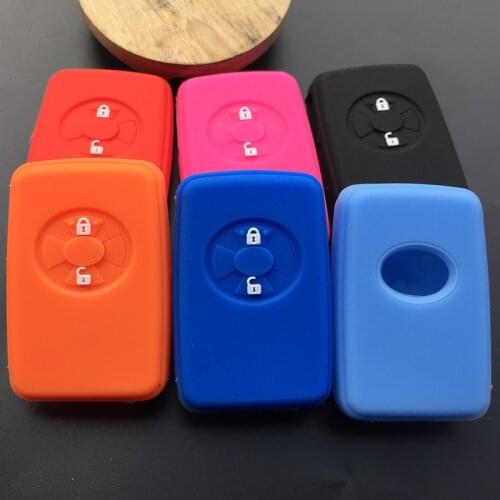 ZAD Silicone RUBBER car key cover case set shell for toyota Avalon Yaris Hybrid Crown Reiz Corolla RAV4 Yaris remote key cover