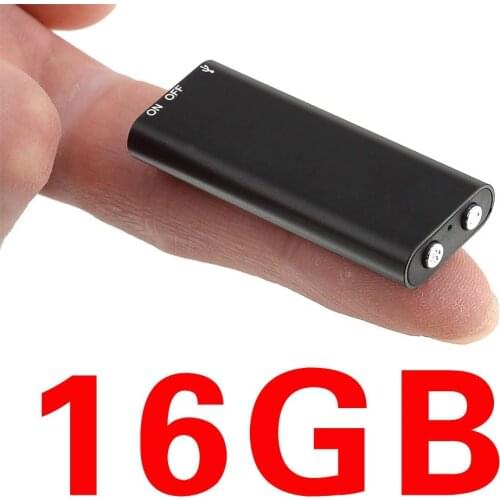 Digital Voice Recorder Mini Voice Recorder with 16GB USB Flash Drive/170 Hours Recording Capacity Small Audio Dictaphone Black