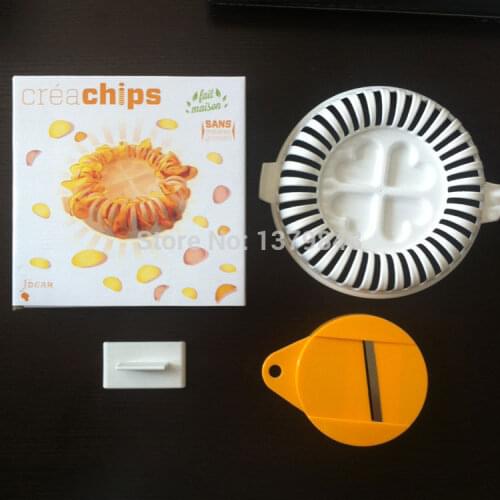 Crea chips Happy Nibbles Microwave Chip Maker Gadget Craft Set Microwave DIY Potato Crisp Chips Slicer Maker