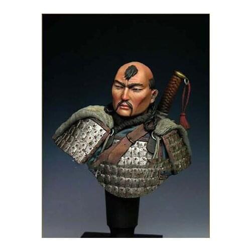 DIY TOYS Resin Kits 1/10 MONGOL WARRIOR 14 Century bust Unpainted Kit Resin Model Free Shipping