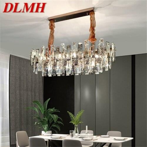 DLMH Pendant Light Postmodern Luxury Round LED Lamp Fixture For Home Decoration Living Room