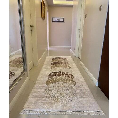 Home Decoration Trend Design Corridor Rug Washable Cold-Proof Slip-Resistant Latex Leather Outsole Decorative Carpet