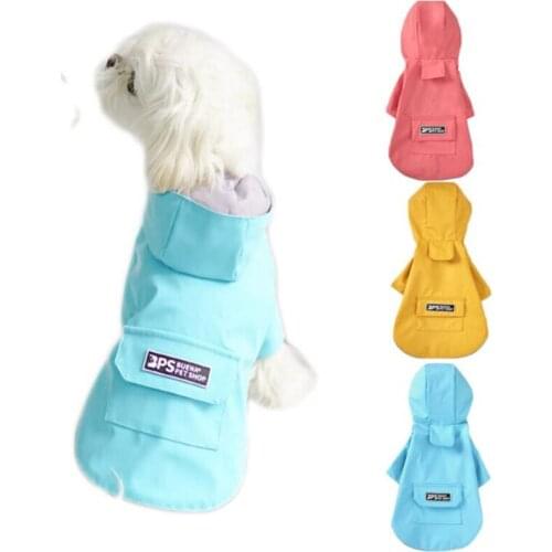 Pet Dog Raincoat for Corgi Dachshund Waterproof Dog Rain Jacket Light Weight Breathable 4 Feet Hooded Pet Rain Poncho Adjustable