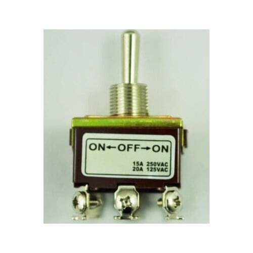 DPDT On/Off/On 3 Position 6 Screw Terminals Toggle Switch AC 250V 15A LW SZUS