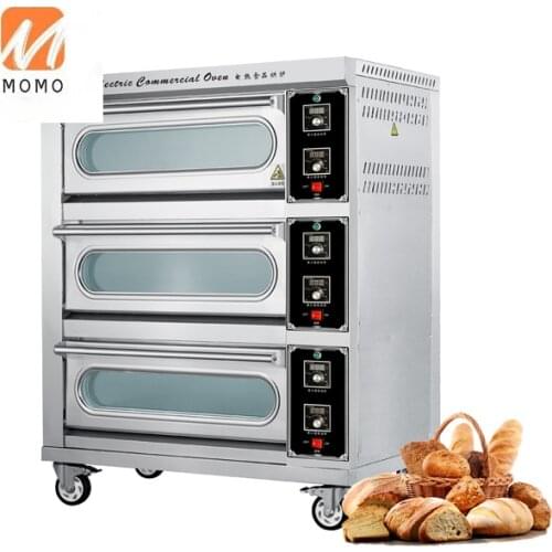 3 deck 3 tray bakery machines commercial equipment 380v pizza bread cake baking electric oven