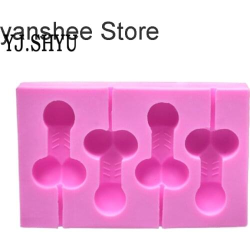 Mens penis tray mold, chocolate support silicone mold for cake decoration, Fangdan, 3D organ soap, baking tools and crafts