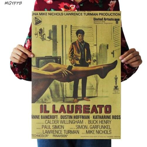 Movie The Graduate Kraft Paper Poster Home Wall Room Decoration Painting 50.5x35cm