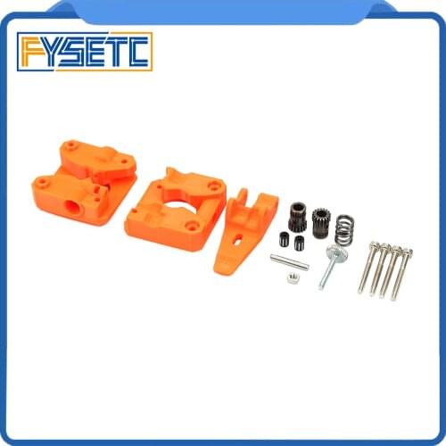 1set Drivegear Kit Orange Dual Drive Gear Extruder Kit Cloned Btech Upgrade For Prusa i3 3D Printer Gear Mini Bowden Extruder
