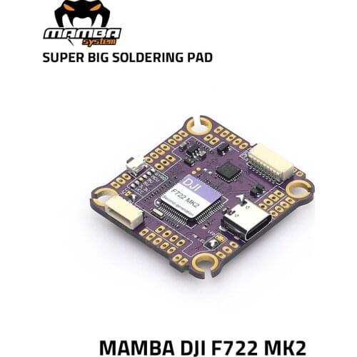 Diatone MAMBA DJI F722 MK2 Flight Controller 30.5*30.5mm/M3 F7 FC DJI System Support without Soldering 3-6S