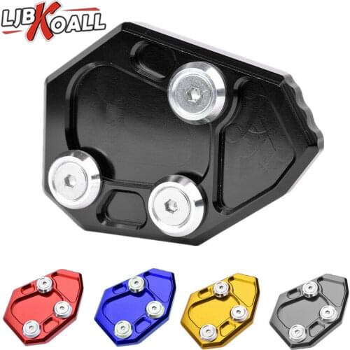 LJBKOALL For BMW S1000RR 2010-2014 Kickstand Side Stand Plate Extension Enlarger Pad Base Plate 2011 2012 2013