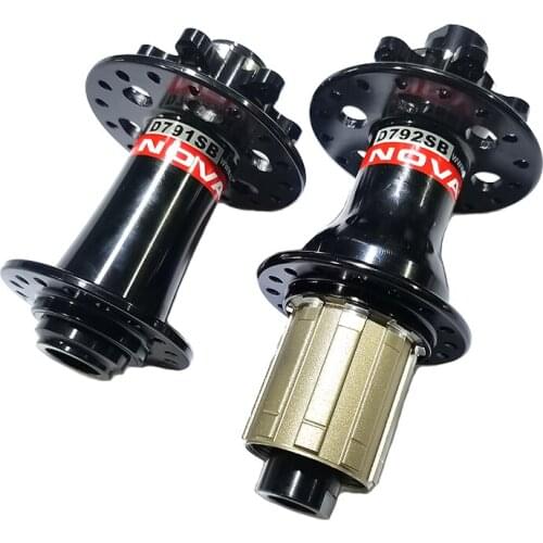Novatec D791SB D792SB MTB hub disc brake 6 Bolt J-bend 24H 28H 32H QR Thru Axle TA front QR 9mm 12mm 15mm Rear 135mm 142mm XC