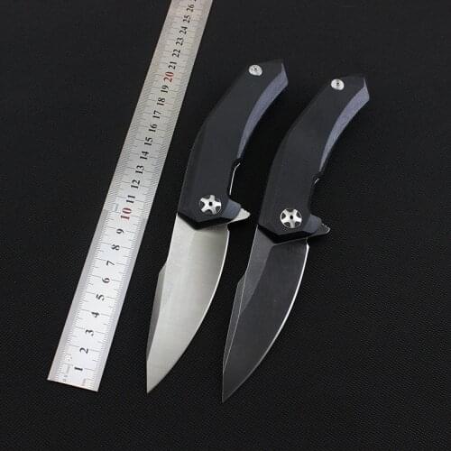 ZT Knife ZT0095 5CR13mov G10+Steel Handle Ball Bearing System EDC Pocket Folding Knife Camping Hunting Survival Tool Knives