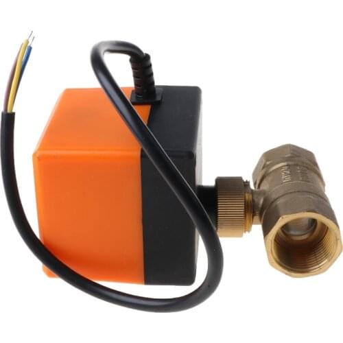 P15D Electric Motorized Brass Ball Valve DN20 AC 220V 2 Way 3-Wire with Actuator