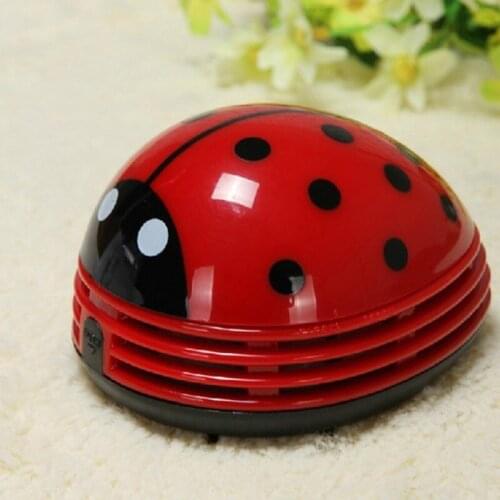 Cute Portable Beetle Ladybug Cartoon Desktop Vacuum Desk Dust Cleaner Small Car Cleaner Vacuum Cleaner Creative Gifts
