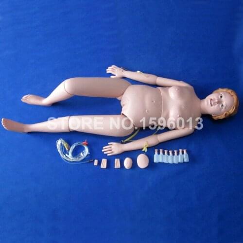 Simple Multi-functional Patient Care Simulator, Basic Female Nursing Manikin,Flexible Nursing Dummy