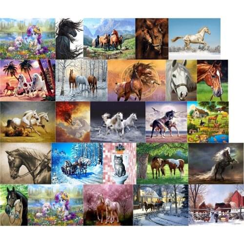 R40597 Horse Angel cross stitch kit people 18ct 14ct UNprinting11ct count canvas stitches embroidery DIY handmade needlework