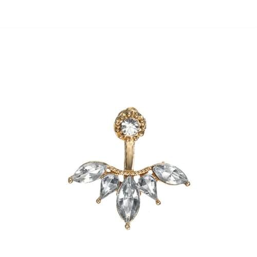 1Pc Fashion Crystal Flower Stud Earrings For Women Girl Fashion Ear Piercing Earring Wedding Bride Jewelry