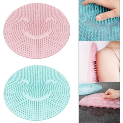 Silicone Bath Shower Back Brush Massager Bath Foot Brush Dead Skin Anti Skid Pad Bath Mats