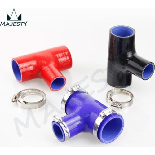 2" - 2" T Piece Silicone Hose (51mm to 51mm) + 'T' Shape Tube Pipe for 35mm ID BOV 3+Clamps