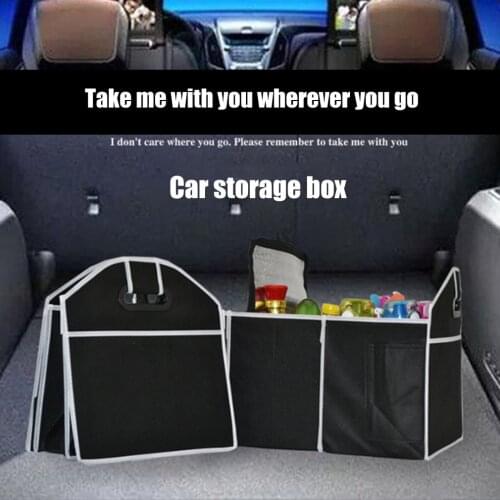 Folding Car Trunk Organizer Storage Bag Non-Woven Fabrics Stowing Tidying Bag Organizer Storage Box Container Car Decoration