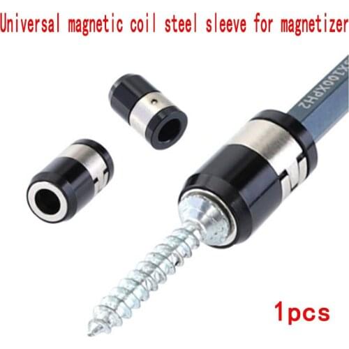 All metal screwdriver head magnetizer universal magnetic ring steel sleeve