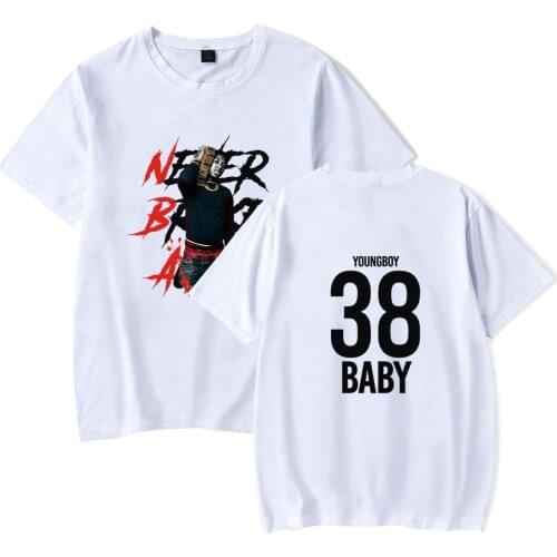 YoungBoy Never Broke Again Mens New Print Casual T-Shirt Clothes Trend Mens Fashion Short Sleeve Clothes
