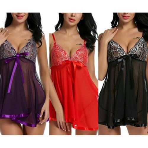 Women Sexy Hot Erotic Babydoll underwear Lace Night Gown Sex Clothing Sexy Lingerie sex costume exotic dresses dancewear
