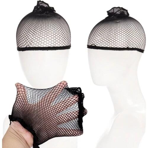 1Pc Black Snood Nylon Hairnet Materials For Wigs Making Streching Elastics Mesh Cap For Women Wigs Hair Accessories