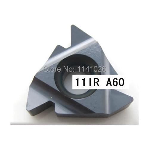 11IR A60 Carbide Threading Inserts 60 degree internal,Indexable Tungsten Lathe Inserts for Threaded Lathe Holder