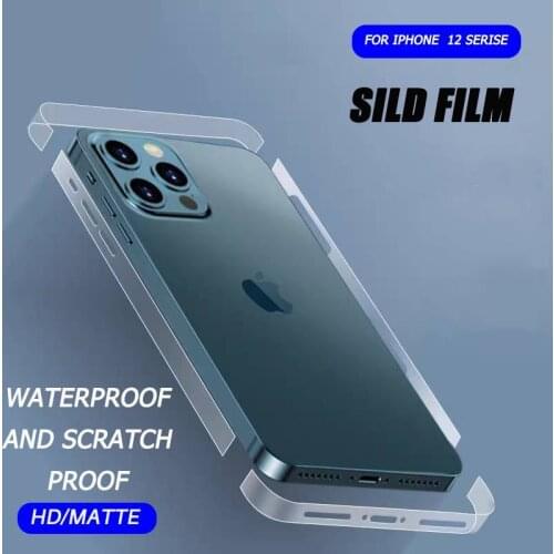2PCS TPU Hydrogel Rim Side Film HD And Matte Mobile Phone For iPhone 12 Mini Pro Max Ultra-thin Sticker Clear Protective Film