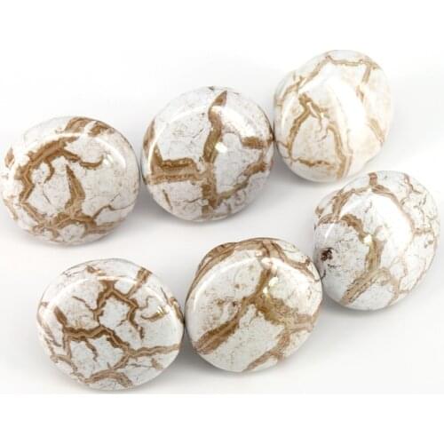 6PCS 38mm New Ceramic Cabinet Drawer Knob Wardrobe Handle Furniture Closet Handles Dresser Pulls