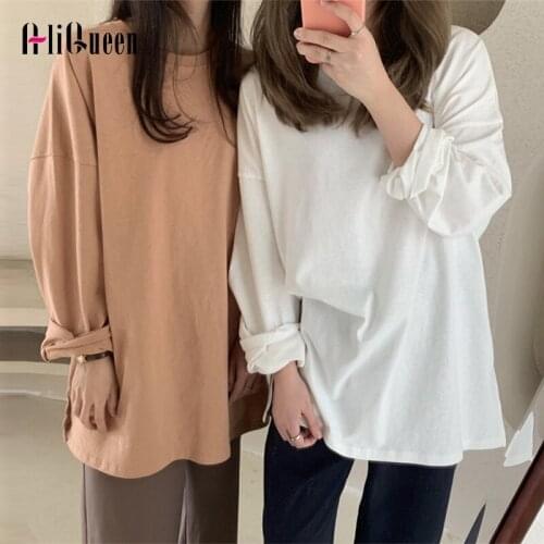 Женские однотонные футболки AliQueen China At AliExpress