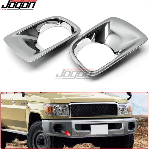Car Front Fog Light Protection Cover Trim For Toyota Land Cruiser FJ70 FJ76 FJ77 FJ78 FJ79 LC76 LC77