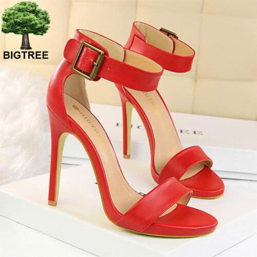 BIGTREE PVC Women Sandals Platform Silk Open Toe Korean Transparent Crystal Thick High Heels Sandals Womens Sexy Wedding Shoes