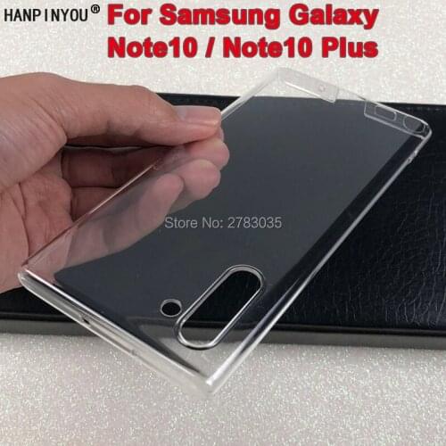 For Samsung Galaxy Note10 / Note 10 Plus Glossy Snap Case Crystal Invisible Hard PC Full Cover Clear Camera Protect Back Shell