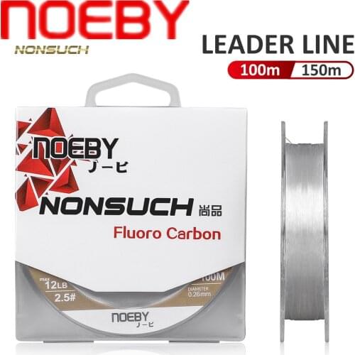 NOEBY NONSUCH Fluorocarbon Fishing Line 100m/150m 4-32LB Monofilament Carp Fishing Leader Line 0.15-0.48mm Carbon Fiber Pesca
