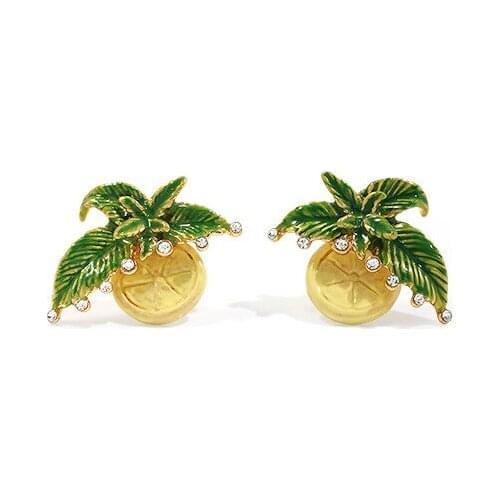 Summer Jewelry Accessories Refreshing Cool Lemon Fruit Earrings For Women Good Gift Female Party Jewelry Accessories