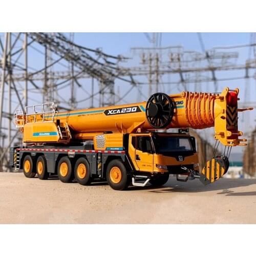 Diecast Alloy 1:50 Scale Engineering Vehicle XCMG Original XCA230 Crane Model Metal Die-Cast Simulation Truck Collection Display