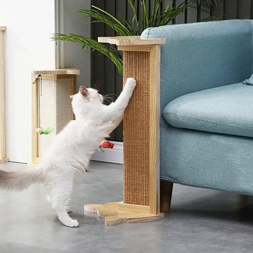 Small Cat Scratching Wooden Cat Climb Holder Cats Rack Toy Board Scratcher Pad Kitten Scrapers Scratch игрушки длякошек когте