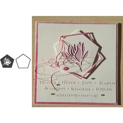 Metal cutting dies lotus flower Pentagon cut die mold new 2019 Scrapbook cards making paper craft knife mould blade punch