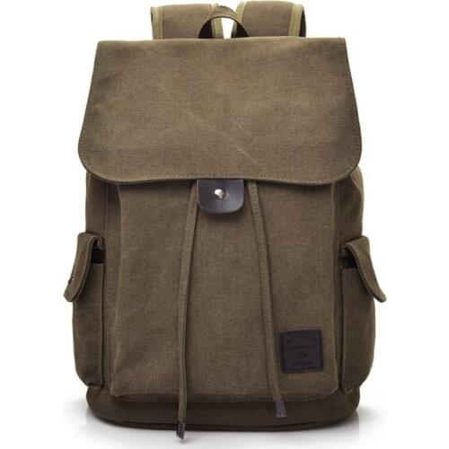 2021 fashion trend backpack mens casual canvas travel backpack female high school college student school bag