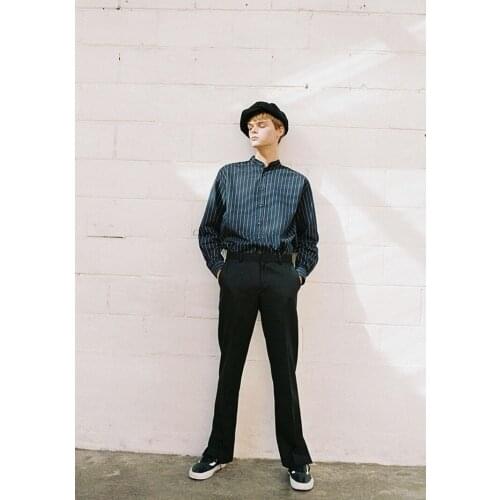 Casual Mens pants autumn winter split style autumn and winter youth fashion urban fashion male fashion