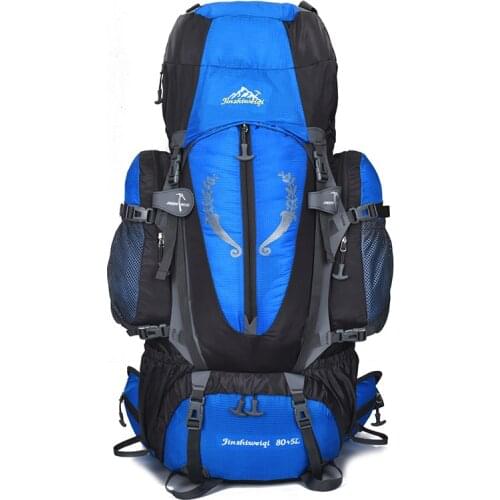 80L Outdoor Large Capacity Bracket Professional Mountaineering Bag Waterproof Men And Women Outdoor Backpack Hiking Bag A5151