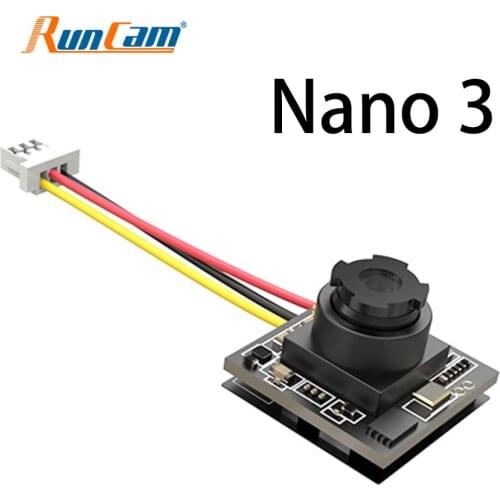 RunCam Nano 3 1/3'' 800TVL 1.1g Ultra Light FOV 160° Wide Angle NTSC CMOS FPV Camera for FPV Racing Drone