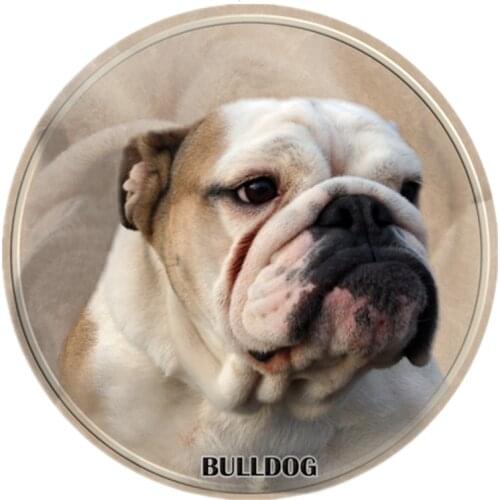 S40329# 13CM PVC Decal English Bulldog Car Sticker Waterproof For Bumper Rear Window Laptop Refrigerator Toilet