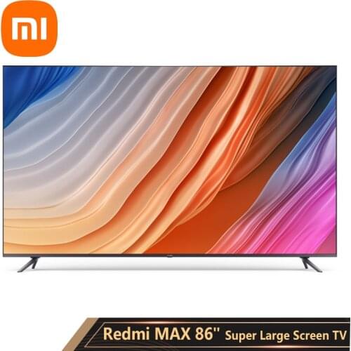 2021 Hot Xiaomi Redmi MAX 86" Super Large Screen TV 4K HDR Dual 120Hz Refresh Rate Dolby Vision Atmos Metal Full Screen Theatre