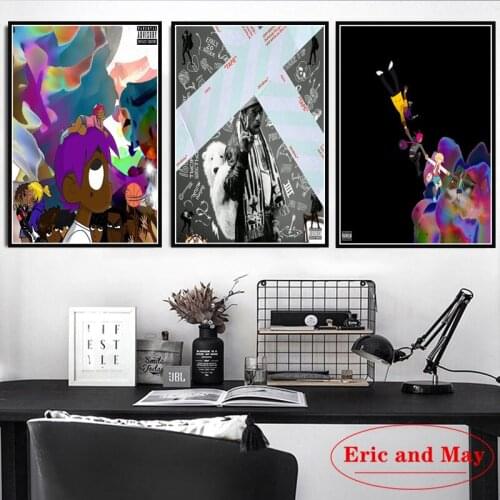 Uzi Vert Lil Luv Is Rage Rapper Hip Hop Music Album Star Wall Art Canvas Painting Pictures Wall Paintings For Bedrooms Affiche