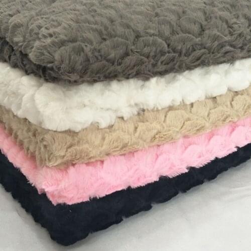 High quality plush fabric PV velvet 3D brush fan-shaped Fishscale fashion home textile fabric 100x160cm